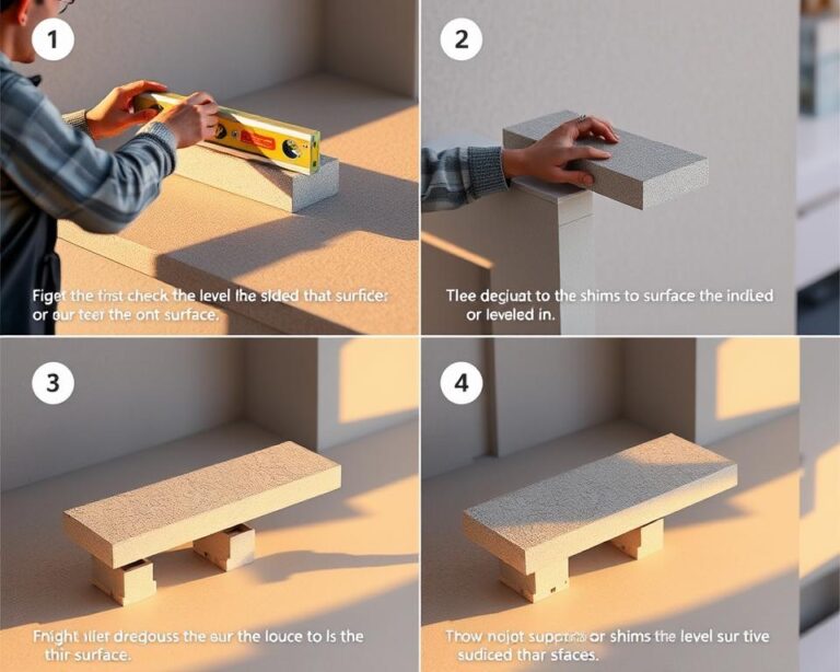 Ajustando nivelamento em varandas inclinadas passo a passo