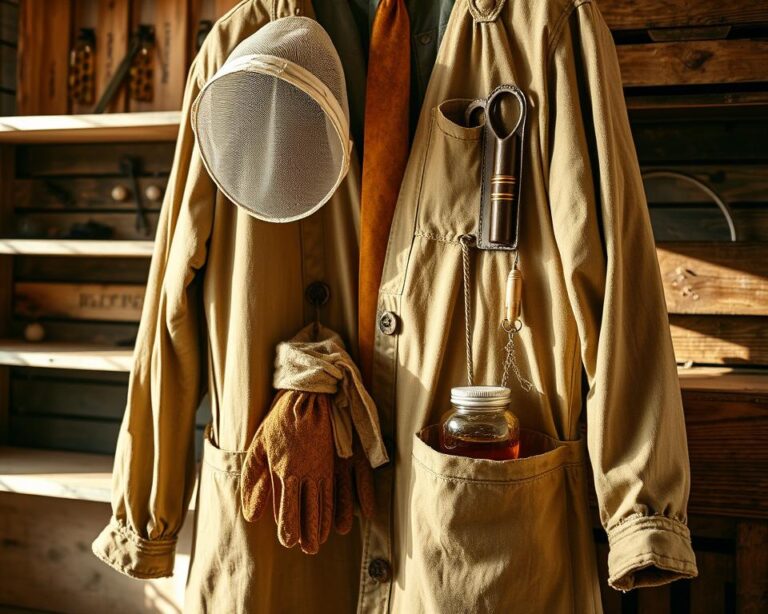 Ajustes DIY em roupas antigas para uso apícola