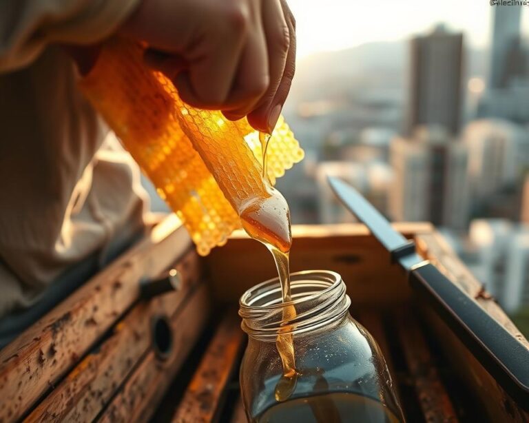 Como extrair mel de colmeias urbanas sem centrífuga elétrica