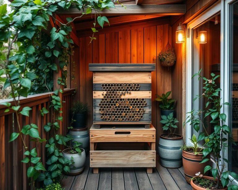 Como montar a base da colmeia em varandas estreitas