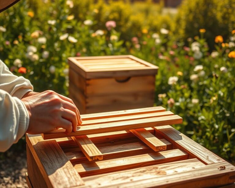 Como usar ripas de madeira para nivelar sua colmeia