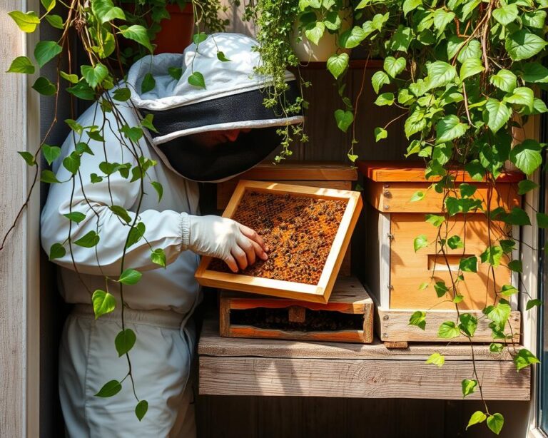 Manejo de enxames secundários em espaços reduzidos