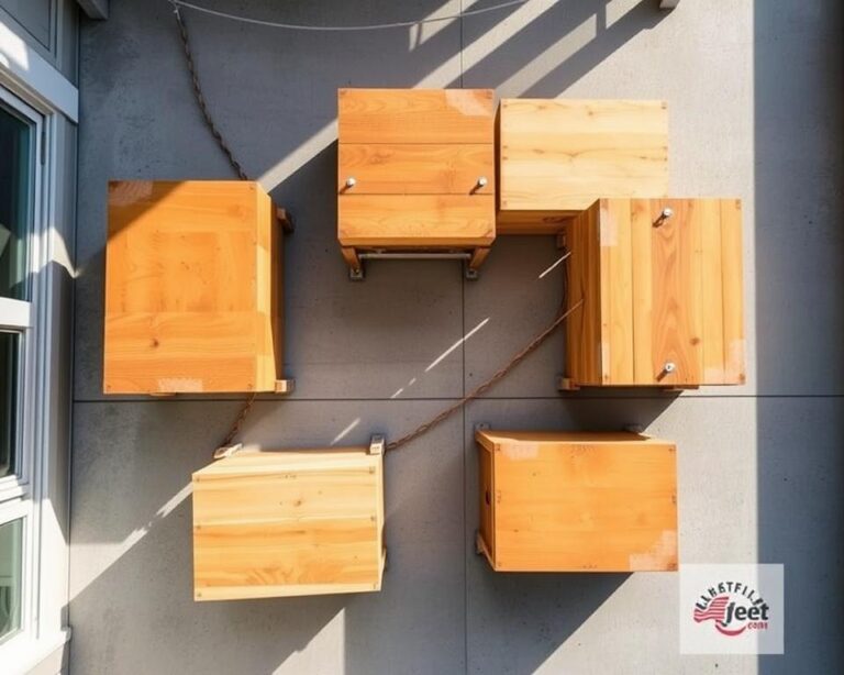 Montagem segura: fixando colmeias em varandas de concreto