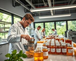 Produção de pomada cicatrizante de própolis