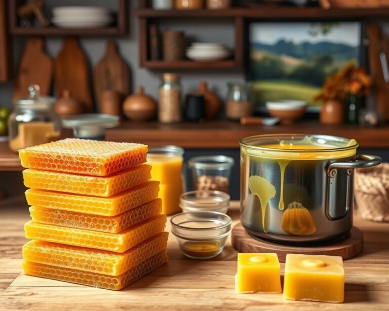 Purificação de cera de abelha em casa em 5 passos