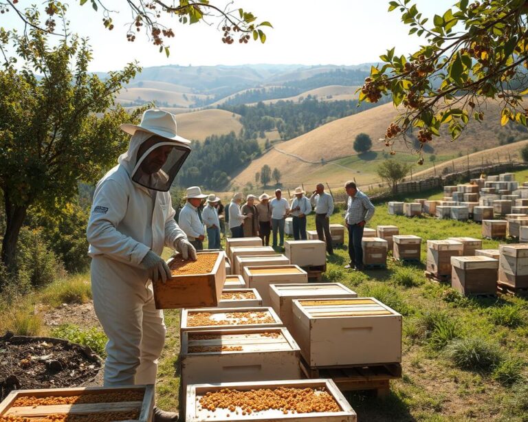 Redes de troca de colmeias entre apicultores