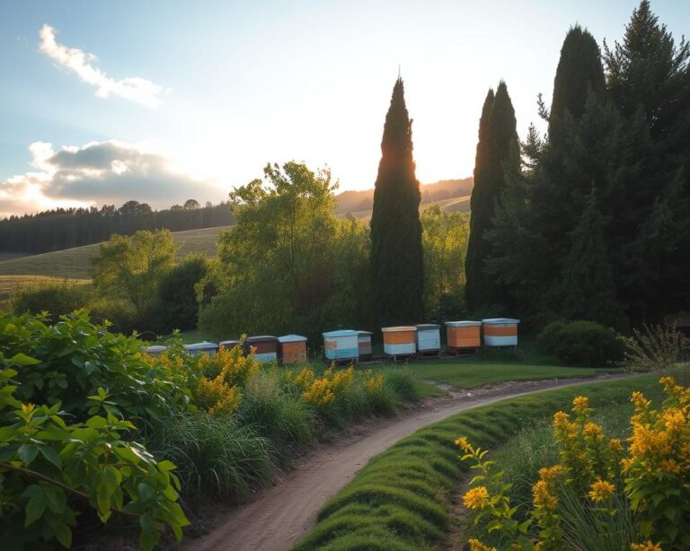 Segurança: posicionando colmeias longe de áreas de passagem