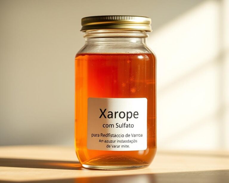Xarope com Sulfato para Reduzir Infestação de Varroa