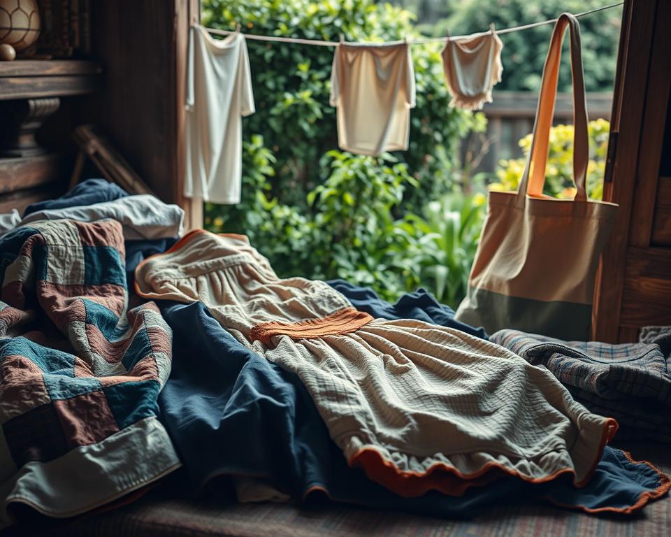 benefícios de reutilizar roupas antigas