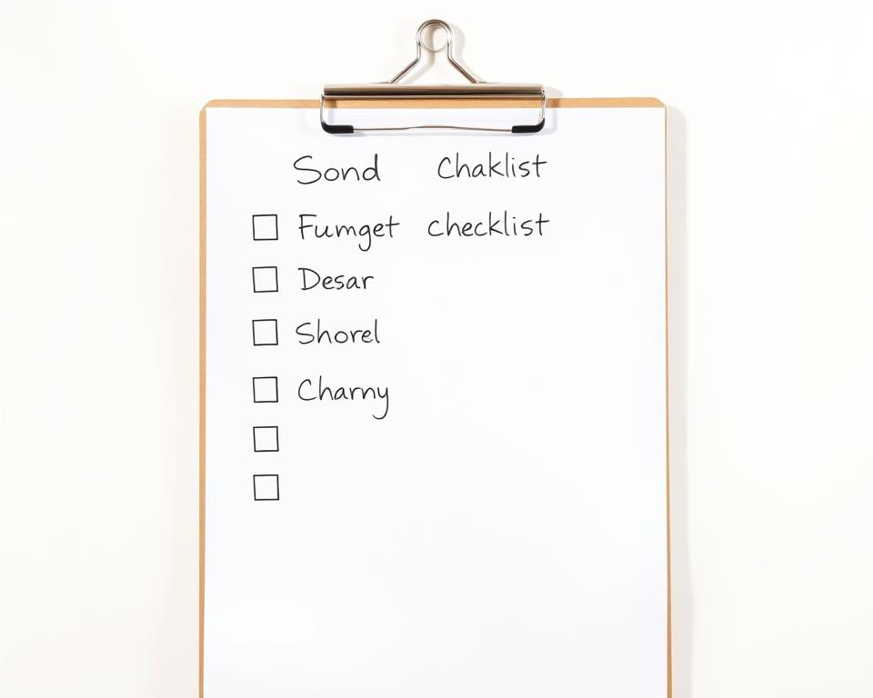 checklist rápido para verificação de nivelamento