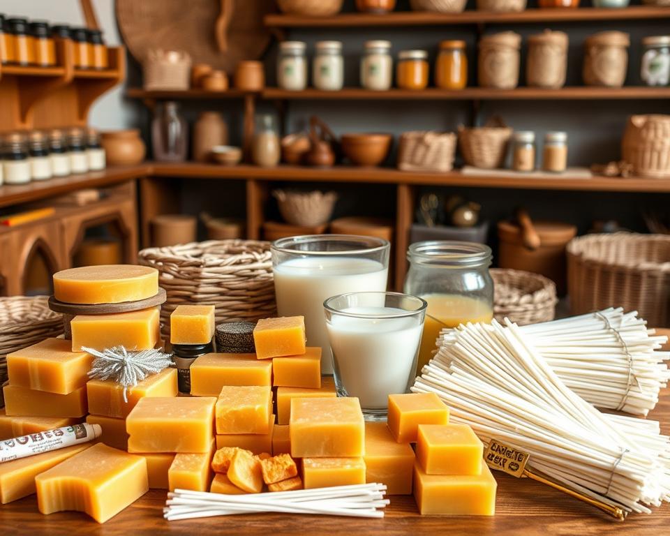 materiais para fabricação de velas