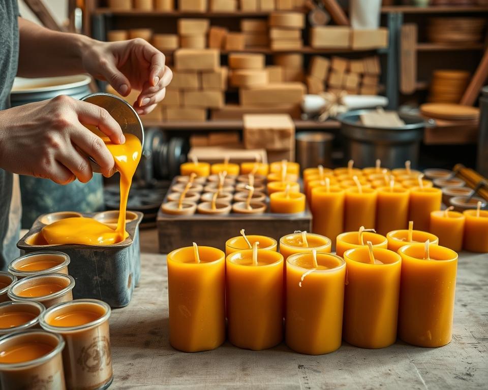 processo de fabricação de velas