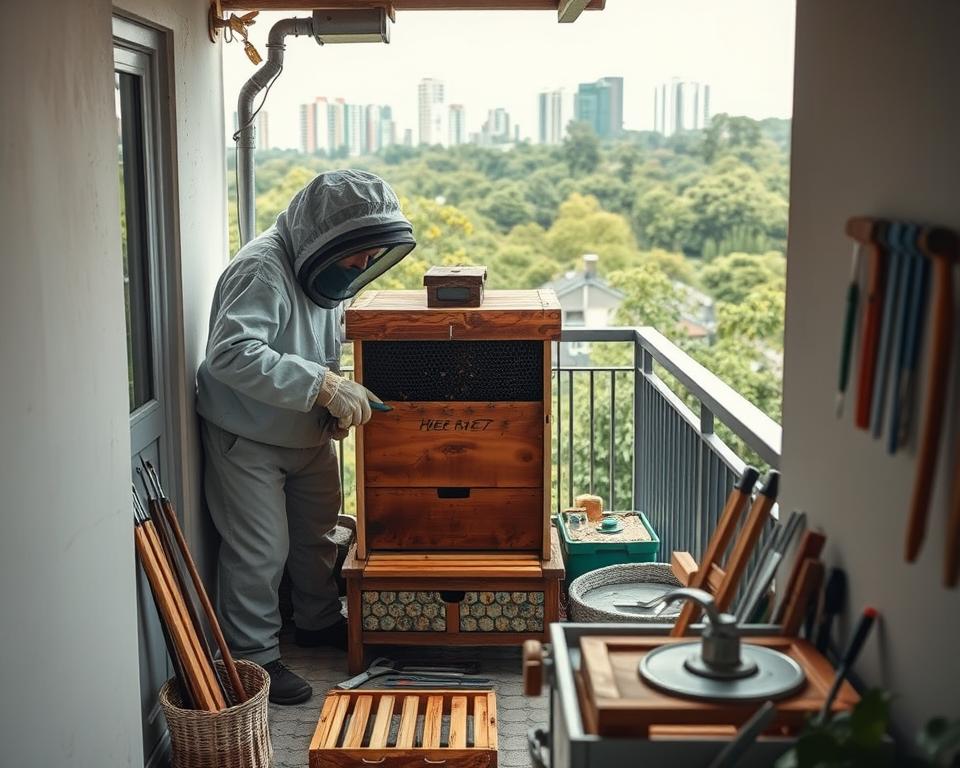 técnicas de apicultura em áreas pequenas