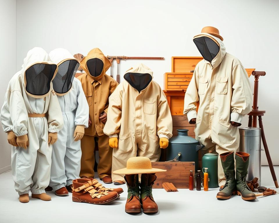 tipos de roupas de apicultura